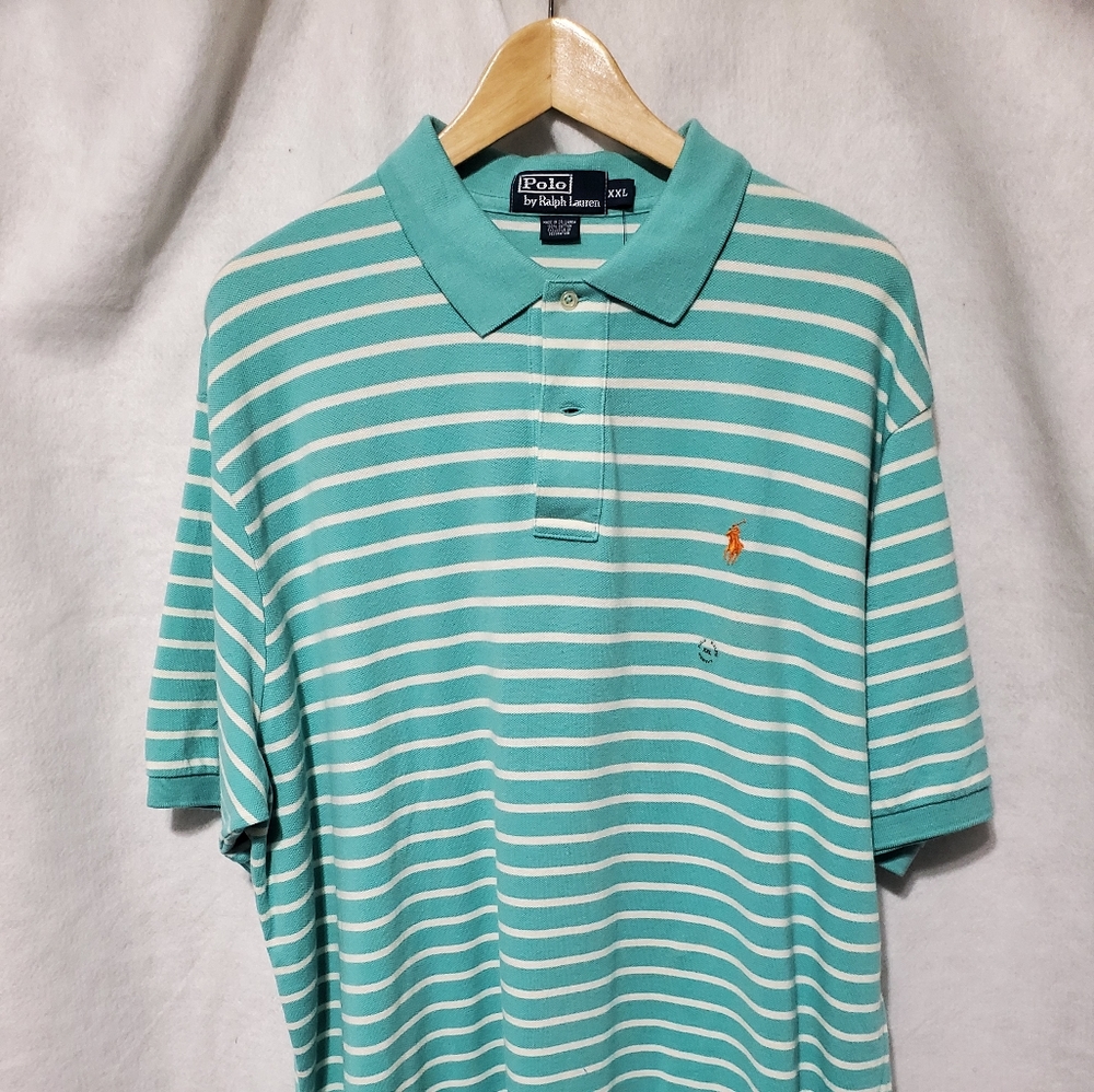 🐎New XXL Polo Ralph Lauren Striped Shirt
